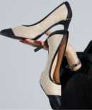 Amelia Chic Beige Office Heels Sandals